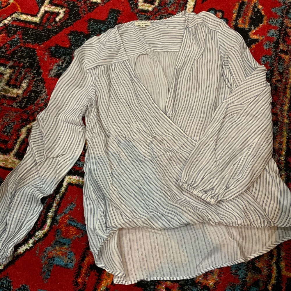 M striped blouse